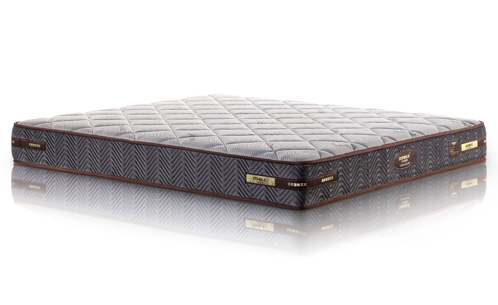 全實木框架皮床，天然環保健康，分體式設計的下床，安全牢固，東寶床墊生產廠家