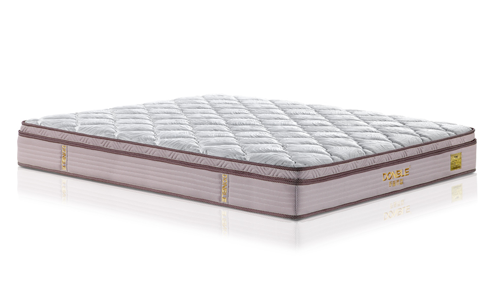 床頭豪華實木框架皮床，天然環保高回彈海棉皮床，東莞皮床生產東寶床墊